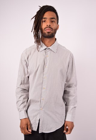 VINTAGE DKNY SHIRT STRIPES WHITE