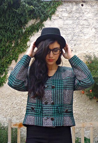 VINTAGE CHECKED JACKET