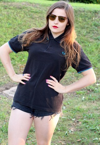 VINTAGE 90S FRED PERRY POLO SHIRT - MEDIUM - MOD INDIE