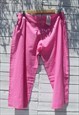BLUMARINE BLUGIRL PINK COTTON STRAIGHT LEG CAPRI PANTS