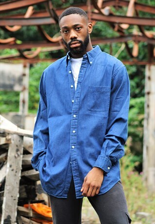 RETRO / 90'S / BLUE SHIRT