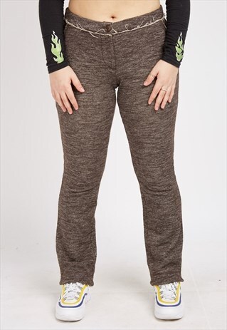 VINTAGE BROWN MOSCHINO MID RISE TROUSERS