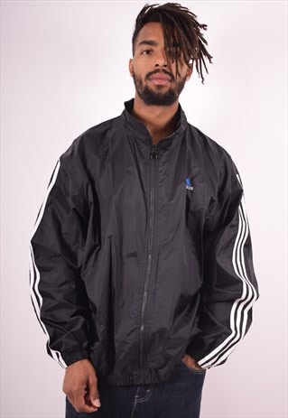 ADIDAS MENS COR72Z HOODIE TRACKSUIT TOP JACKET XL BLACK 90S