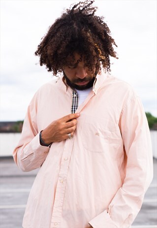 VINTAGE 90'S BURBERRY SHIRT IN A PENG PASTEL PINK COLOURWAY