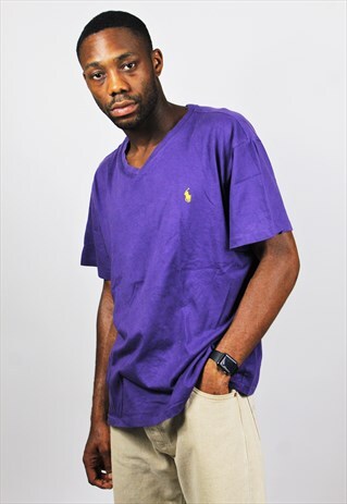 RETRO / 90'S / RALPH LAUREN / PURPLE T-SHIRT
