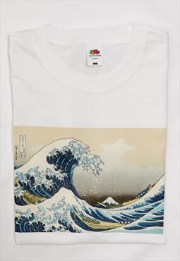 The Great Wave of Kanagawa Vintage Japanese Surf T-Shirt