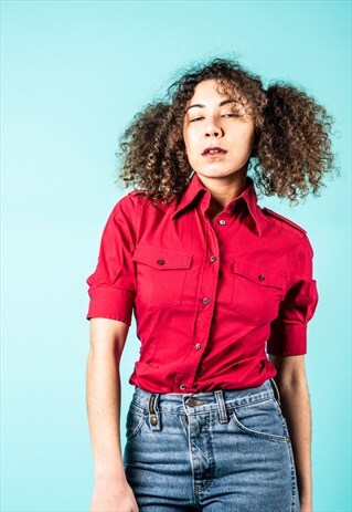VINTAGE DOLCE & GABBANA SHIRT IN RED
