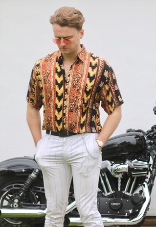 ALVO USA VINTAGE NAVAJO SHORT SLEEVE SHIRT