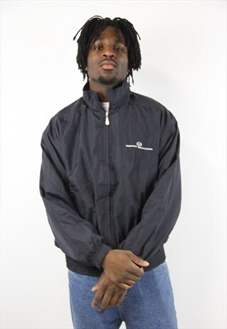 VINTAGE SERGIO TACCHINI NAVY SHELL JACKET