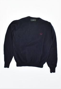Vintage Fred Perry Jumper Sweater Navy Blue