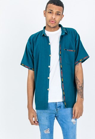 VINTAGE AZTEC PATTERN SHIRT