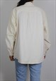 VINTAGE CORDUROY SHIRT IN CREAM