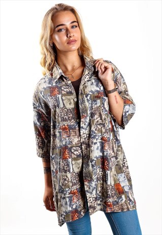 VINTAGE PATTERNED SHIRT S638