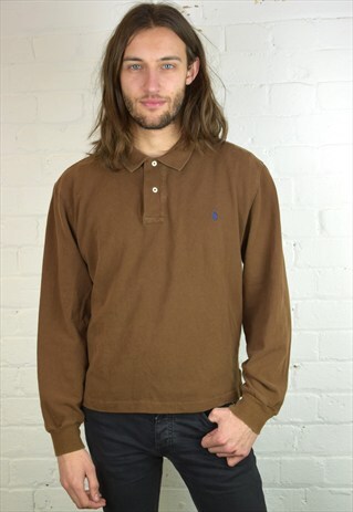 VINTAGE 90'S RALPH LAUREN LONG-SLEEVED POLO SHIRT