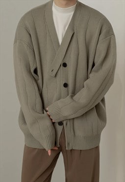 Men's Thickened v-neck cardigan sweater A VOL.3