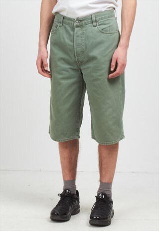 VINTAGE RETRO GREEN LEVI'S DENIM SHORTS