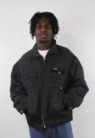 VINTAGE REPLAY PADDED BLACK JACKET