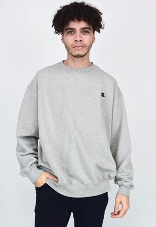 VINTAGE 90'S CHAMPION GREY SWEATSHIRT
