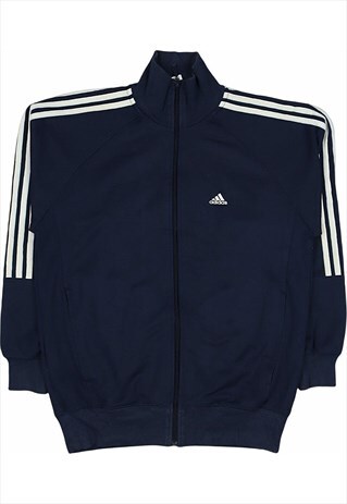 Vintage 90's Adidas Fleece Track Jacket Spellout Zip Up