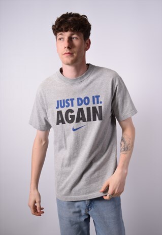 VINTAGE NIKE T-SHIRT TOP GREY