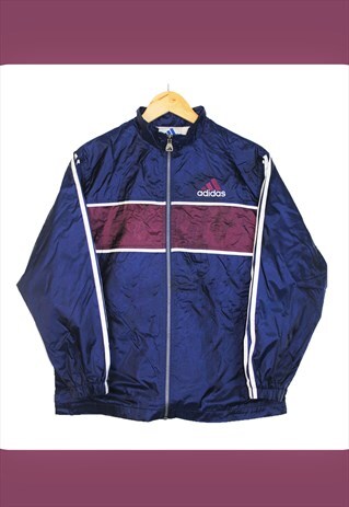 maroon adidas track jacket