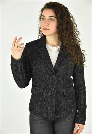 VINTAGE 90'S DKNY GREY BLAZER SIZE MED