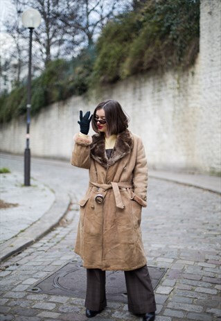 AMAZING 70S SHEEPSKIN VINTAGE COAT
