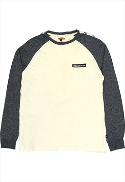 Vintage 90's ellesse Sweatshirt Spellout Crewneck Black,