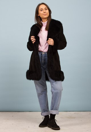 FAUX SHEEPSKIN COAT
