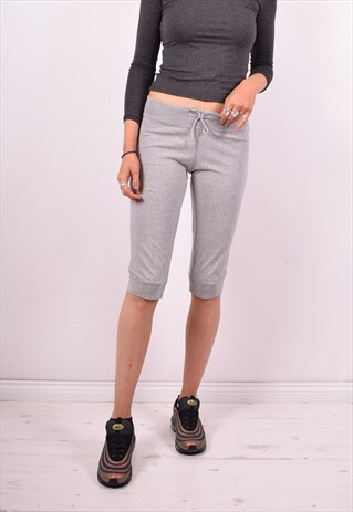 CHAMPION WOMENS VINTAGE SHORTS W26 GREY 90'S