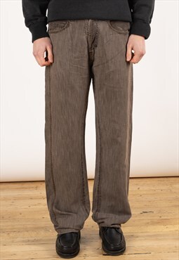 Vintage Marlboro Baggy Jeans Men's Brown