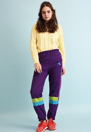 90'S RETRO ATHLEISURE SPORTS TRACKSUIT BOTTOMS
