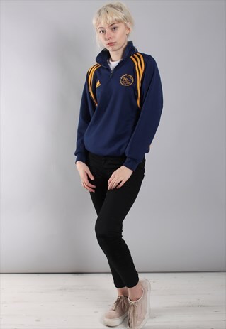 VINTAGE ADIDAS AJAX 1/4 ZIP SWEATSHIRT