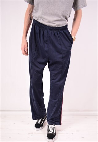 CHAMPION MENS VINTAGE TRACKSUIT TROUSERS XL NAVY BLUE 90S