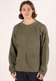 VINTAGE CHAPS JUMPER MEN'S KHAKI GREEN