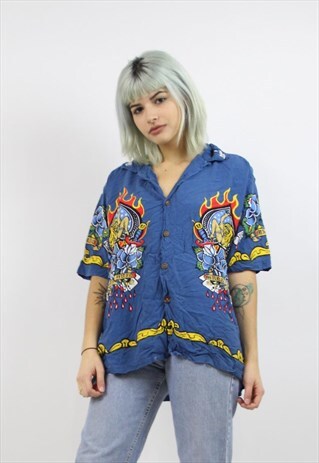 VINTAGE 90S PATTERNED SHIRT