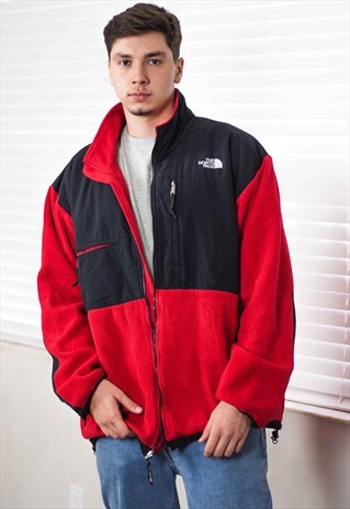 VINTAGE NORTH FACE JACKET DENALI FLEECE LOGO 90S XXL 30.4