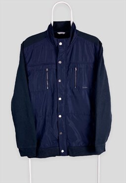 Vintage Calvin Klein Blue Bomber Jacket Medium