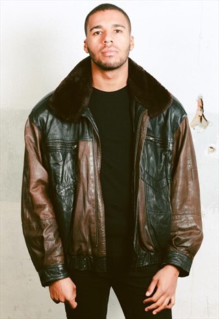 VINTAGE LEATHER AVIATOR JACKET