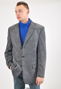 Vintage corduroy blazer jacket in grey