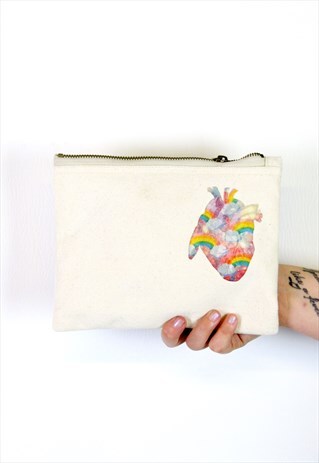 UNICORN HEART NATURAL ACCESSORY BAG