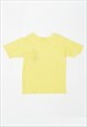 VINTAGE 90'S T-SHIRT TOP YELLOW