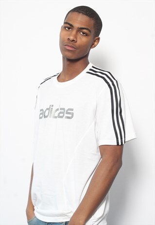 VINTAGE ADIDAS SPELLOUT T-SHIRT WHITE