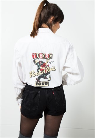 VINTAGE LEVI'S DENIM SHIRT / S5354