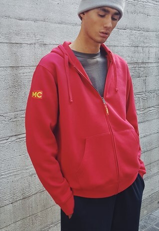 PREMIUM FULL ZIP HOODIE RED