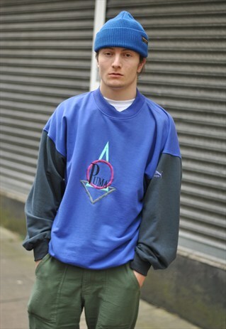 VINTAGE 90S PUMA BIG LOGO SWEATER