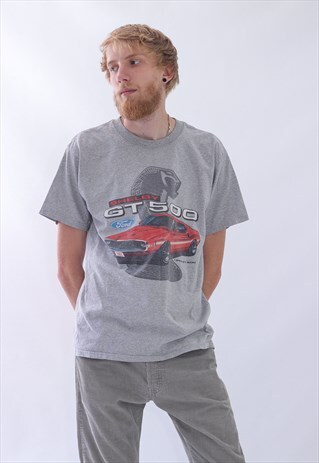90S VINTAGE MENS FORD MOTOR MUSTANGS GT500 SHELBY T-SHIRT