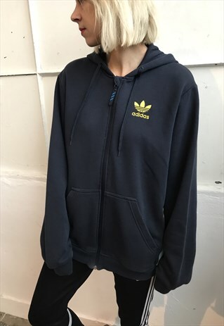 VINTAGE 90' OLDSCHOOL CLASSIC NAVY BLUE ADIDAS SWEATSHIRT