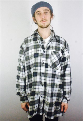VINTAGE 90S CHECK FLANNEL SHIRT