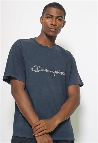 VINTAGE CHAMPION SPELL OUT T-SHIRT
